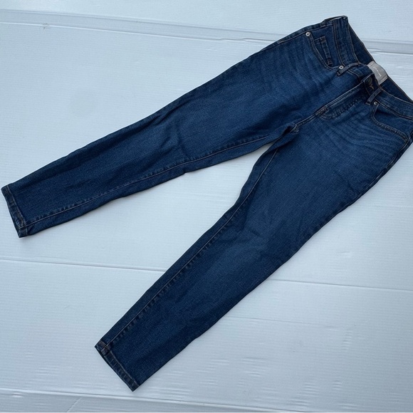 Everlane Blue Denim Jeans with Tan Leather Patch - Picture 7 of 8